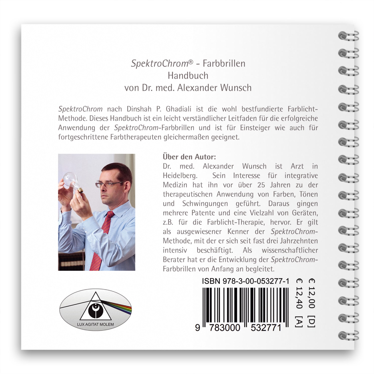 SpektroChrom Buch Farbrillen Buch Rückseite