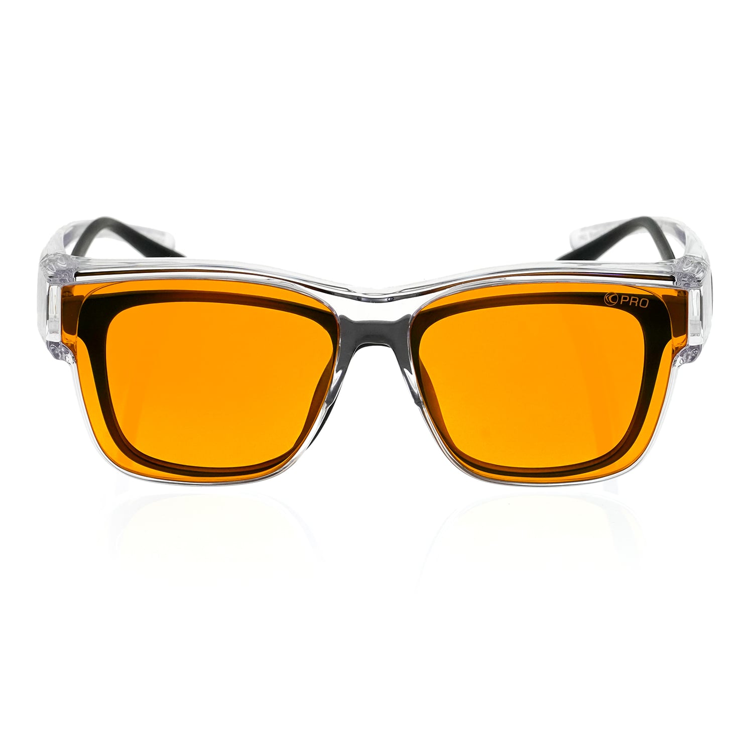 PRO99 OVER1 Überziehbrille sicher und bequem über einer Korrekturbrille getragen