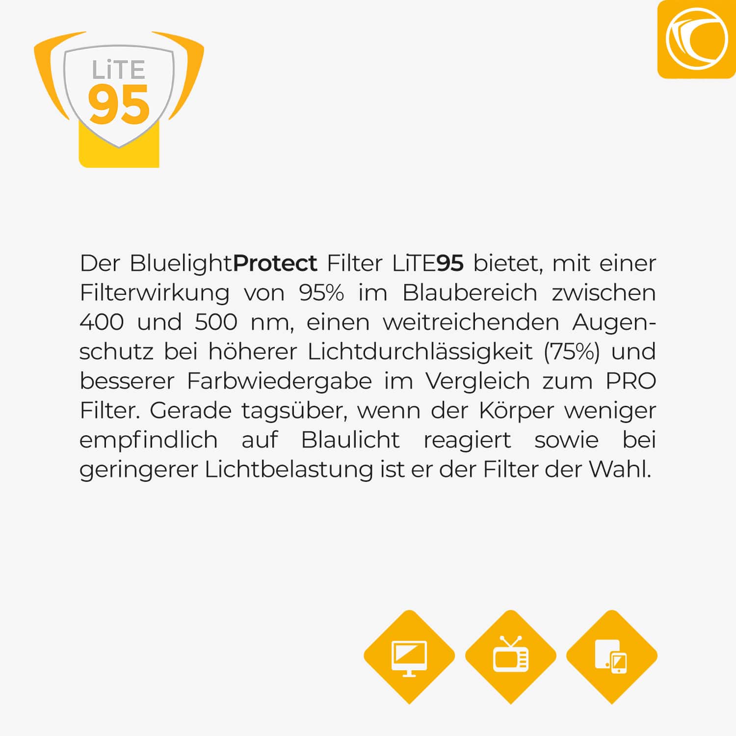 Blaulichtschutz Lite 95 Erklärung