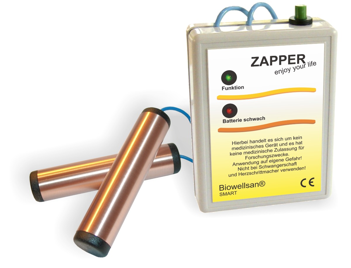 Kaufen Sie den ELEMIN 200 Zapper nach Dr. Hulda Clark ELEMIN 200 Zapper nach Dr. Hulda Clark – modernes Parasiten-Therapiegerät zur Eigenanwendung von Biowellsan