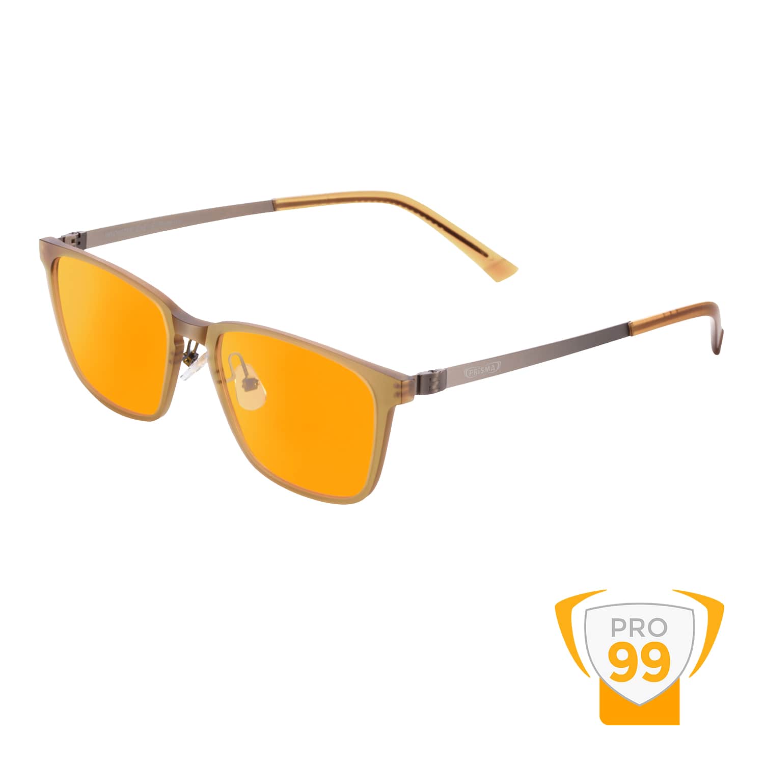 Blaulichtfilter-Brille Frankfurt PRO99 online kaufen – maximaler Schutz für Bildschirmarbeit und Nacht Blaulichtfilter-Brille Frankfurt PRO99 mit orange-amberfarbenen Gläsern für maximalen Blaulichtschutz und UV400 Schutz