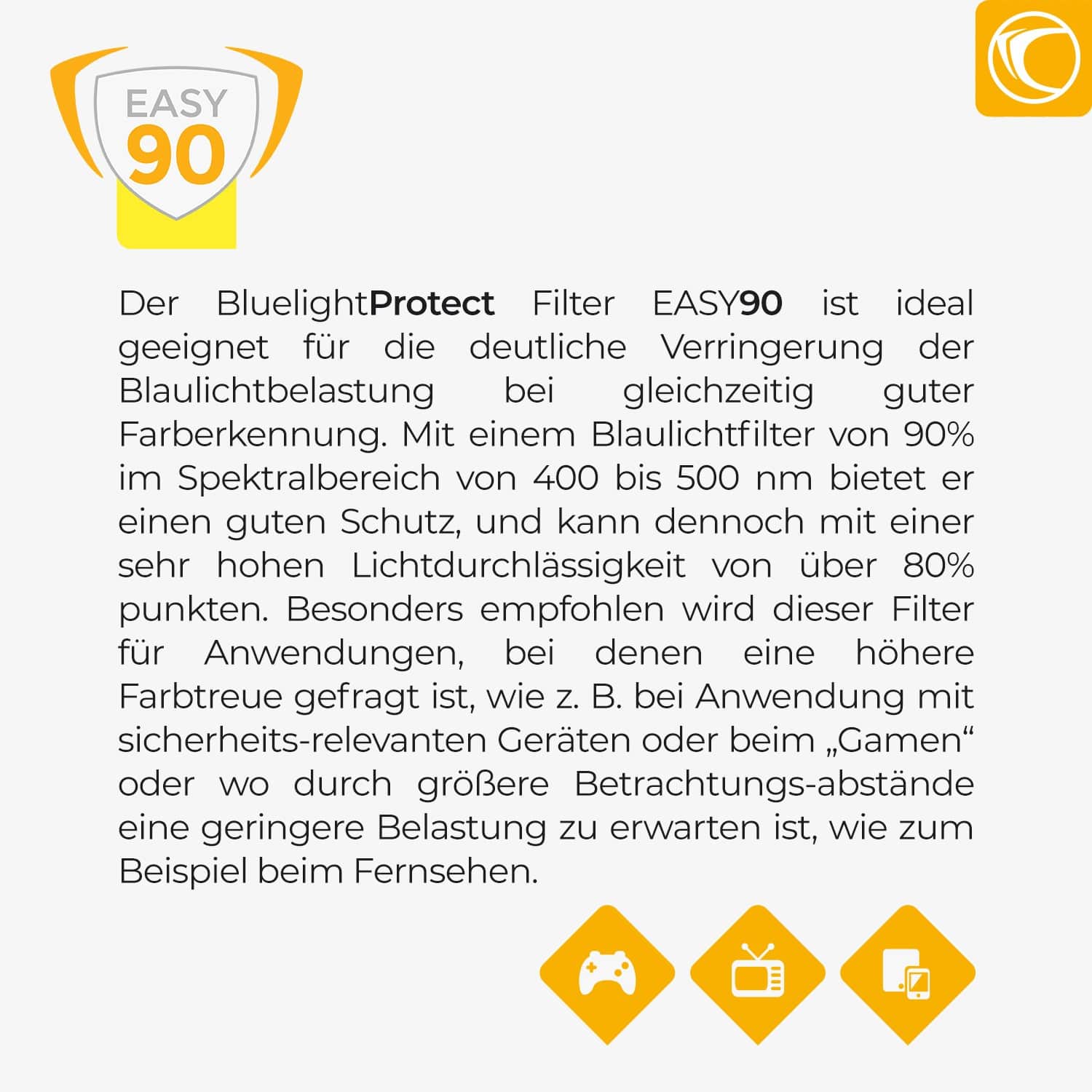 Blaulichtschutz Easy 90 Information