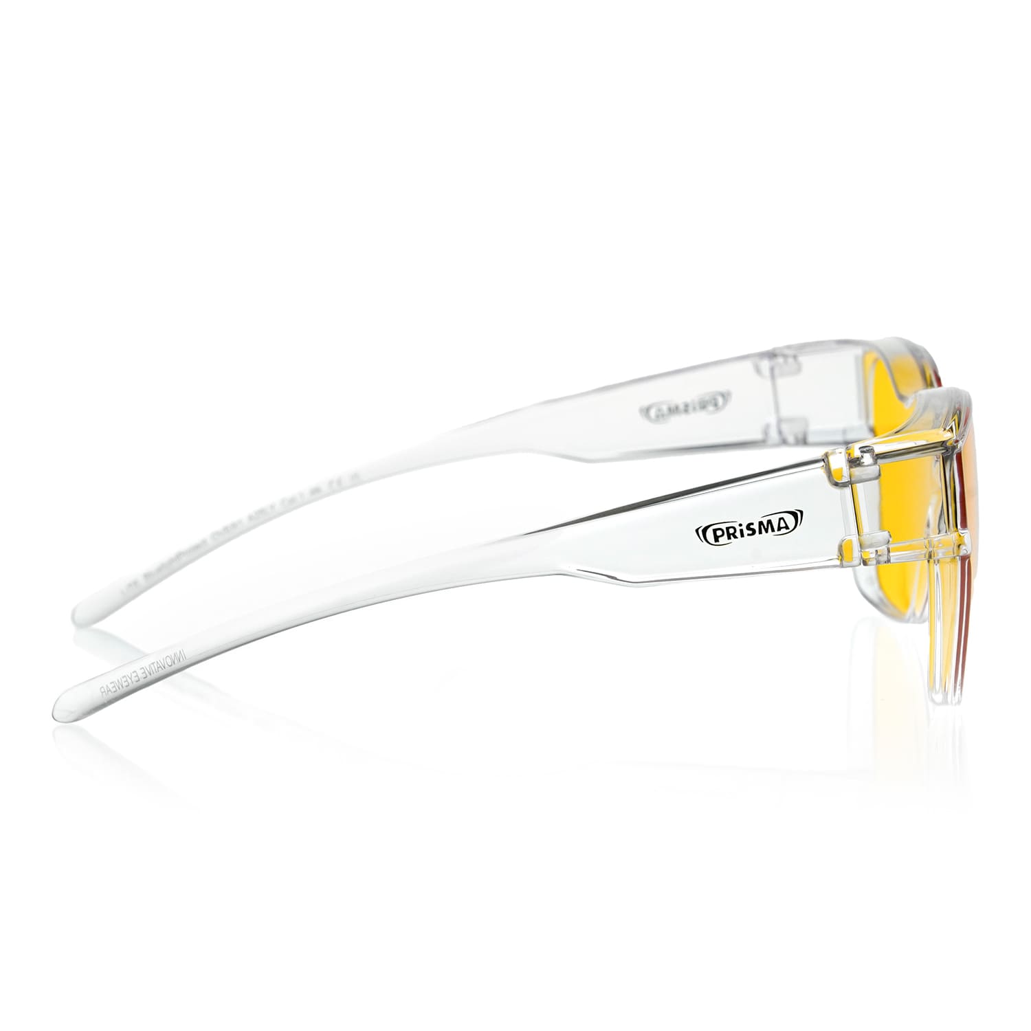 Seitenansicht der LiTE95 OVER1 Überziehbrille mit leichtem und stabilem Gestell