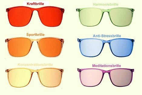 Farbbrillen Set jetzt kaufen! Farbbrillen Set Grundfarben