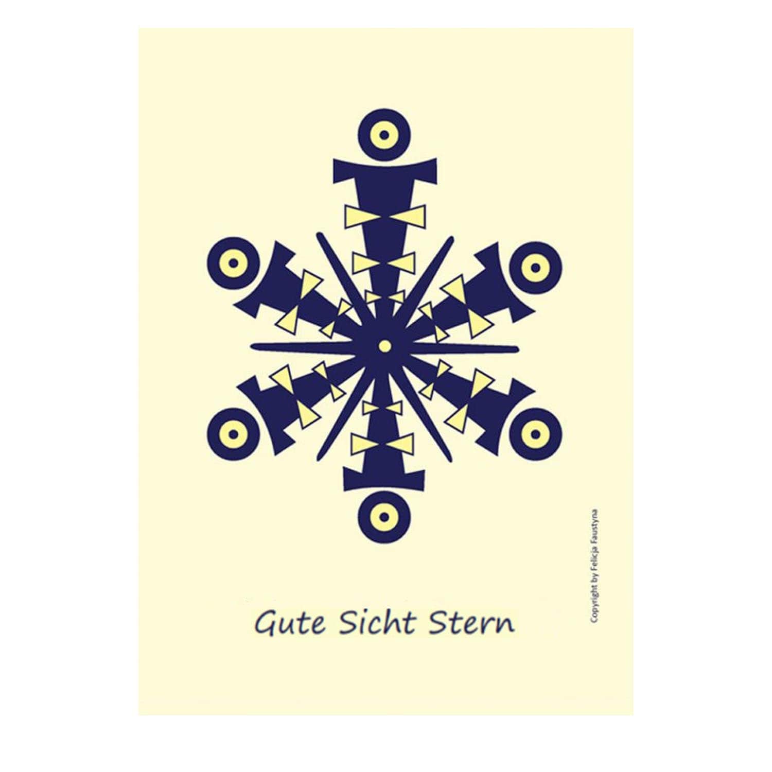 Gute Sicht Stern Meditationskarte zum Buch Gute Sicht