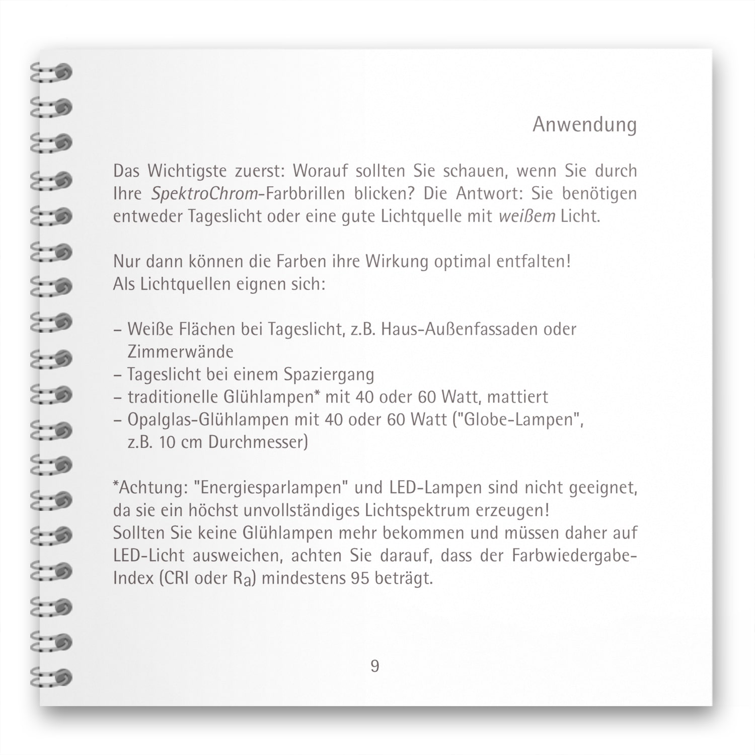 SpektroChrom Buch Farbbrillen Anwendung
