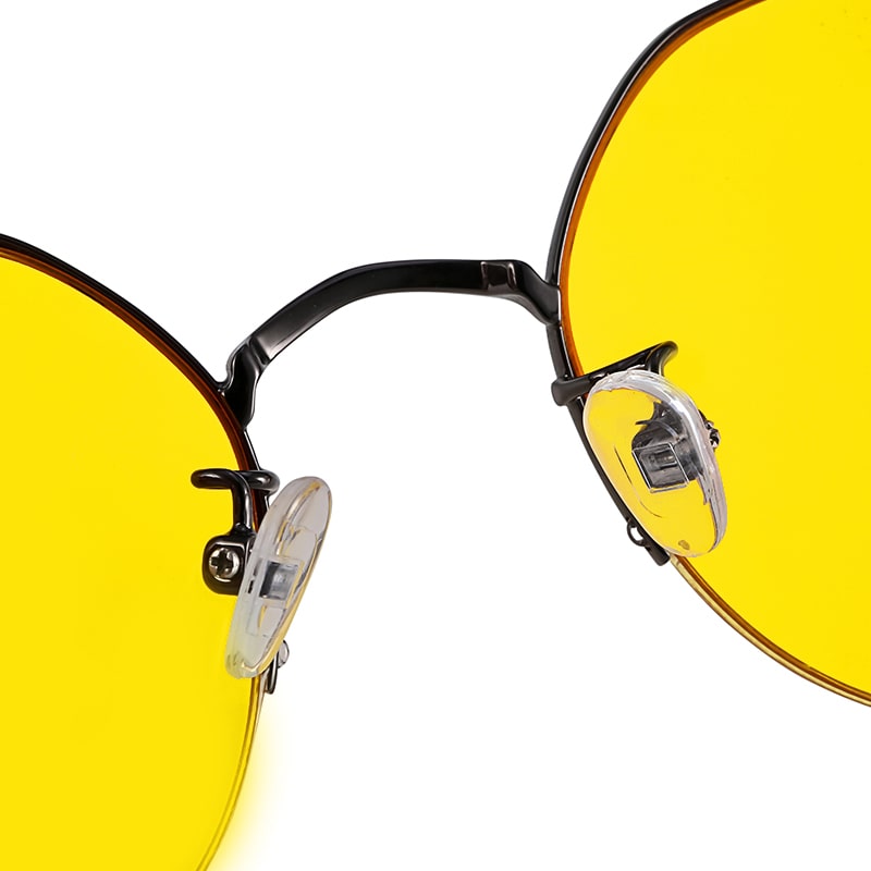 Detailansicht des Nasenstegs der Blaulichtfilterbrille LAUTA EASY90 mit komfortablem, anpassbarem Design