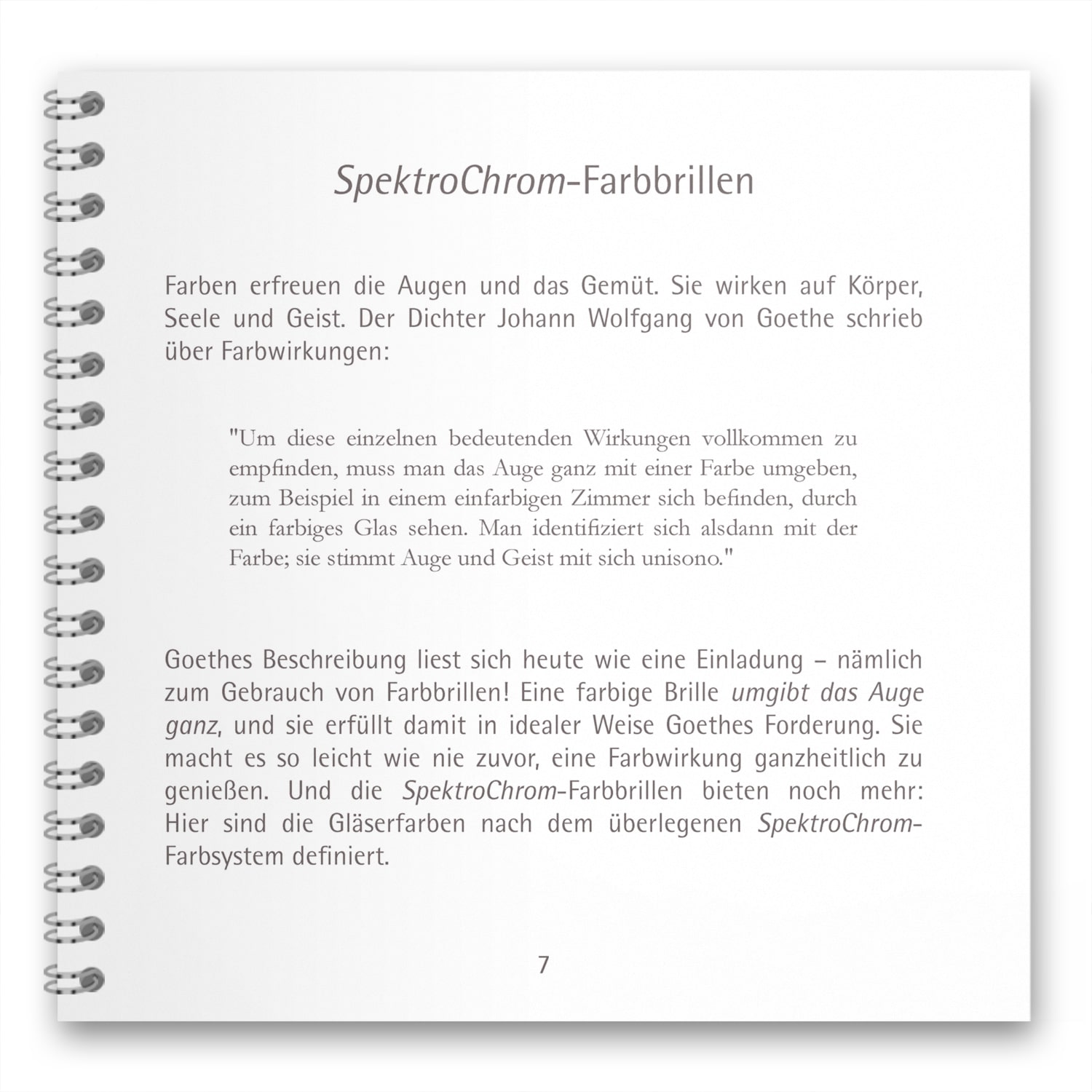 SpectroChrom Buch Farbbrillen Einleitung