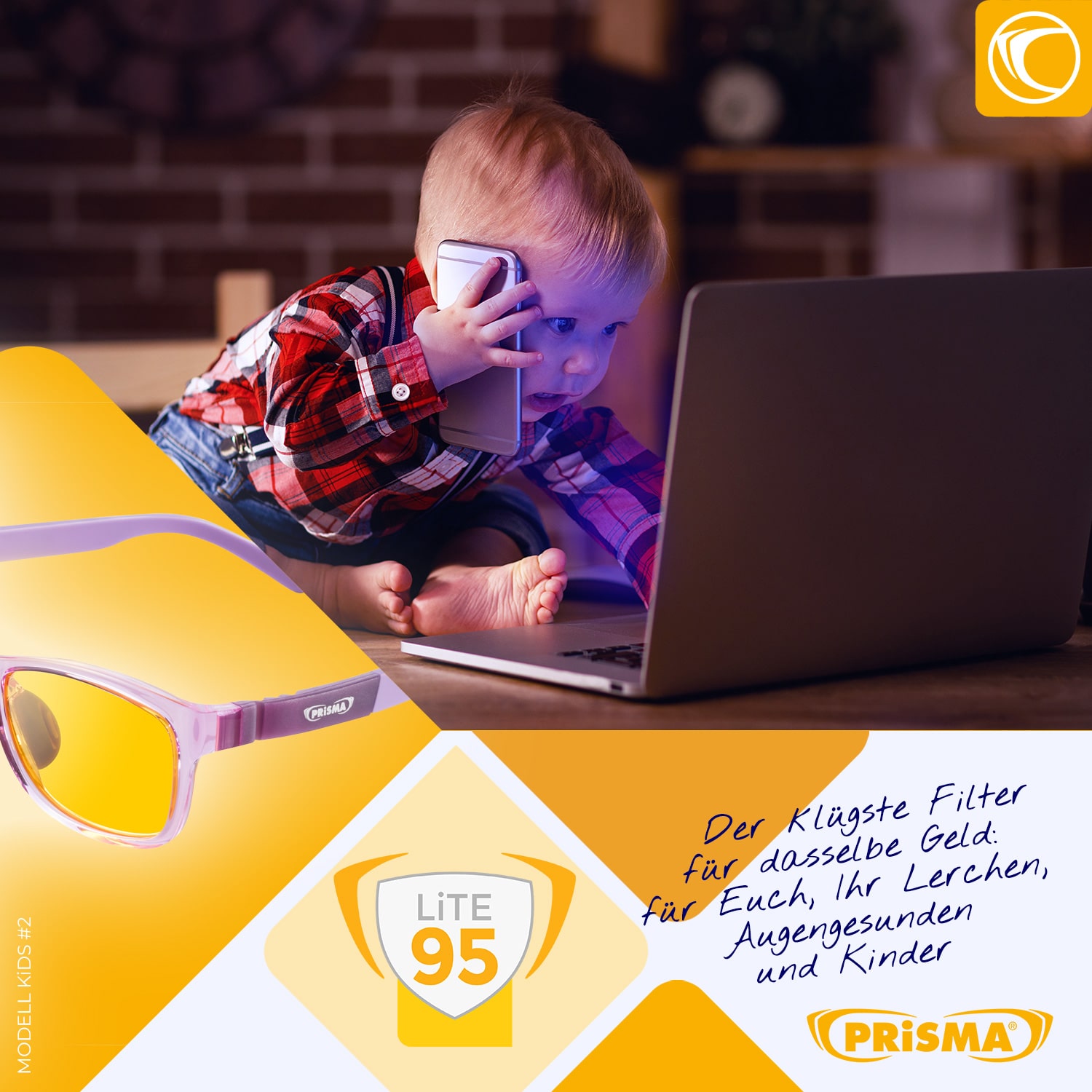 Bildschirmbrille Kids2 Junge