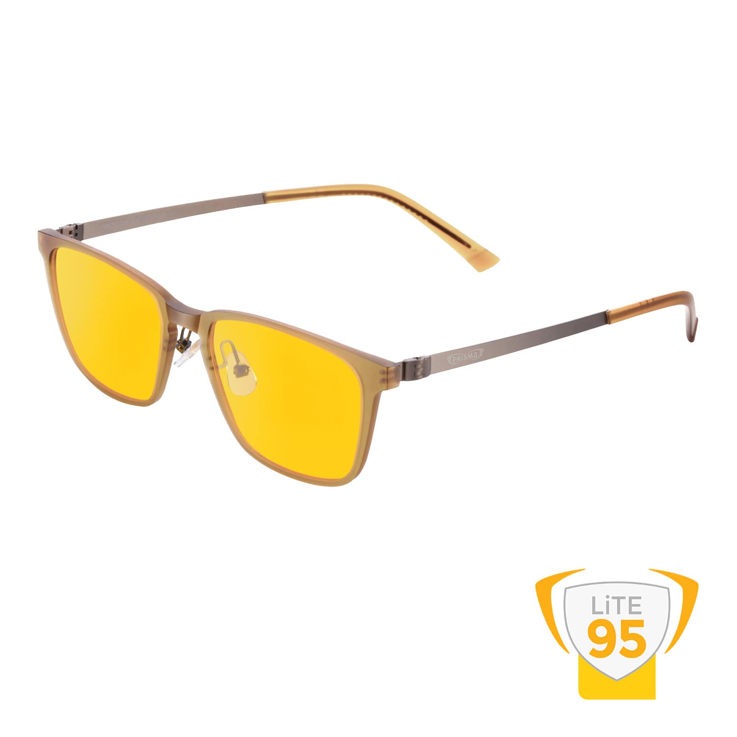 Blaulichtfilter-Brille Frankfurt Lite 95 online kaufen – optimaler Augenschutz am Bildschirm Blaulichtfilter-Brille Frankfurt Lite 95 mit gelb-amberfarbenen Gläsern für optimalen Blaulichtschutz