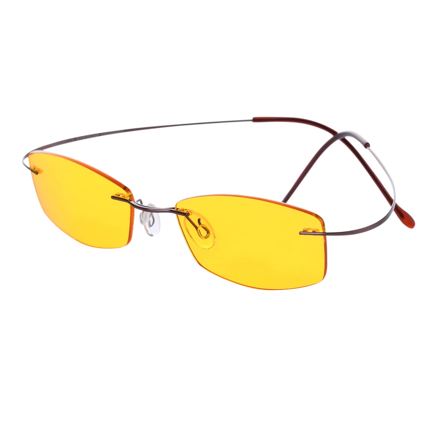 LINDAU EASY90 blue light filter glasses for gamers with 90% blue light protection and amber-coloured, anti-reflective lenses