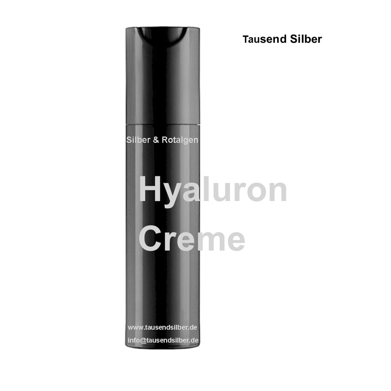 Tausend Silber Hyaluron Plus Creme 50 ml – luxuriöse Anti-Aging-Pflege mit Hyaluronsäure, Rotalgen und Silberkolloid