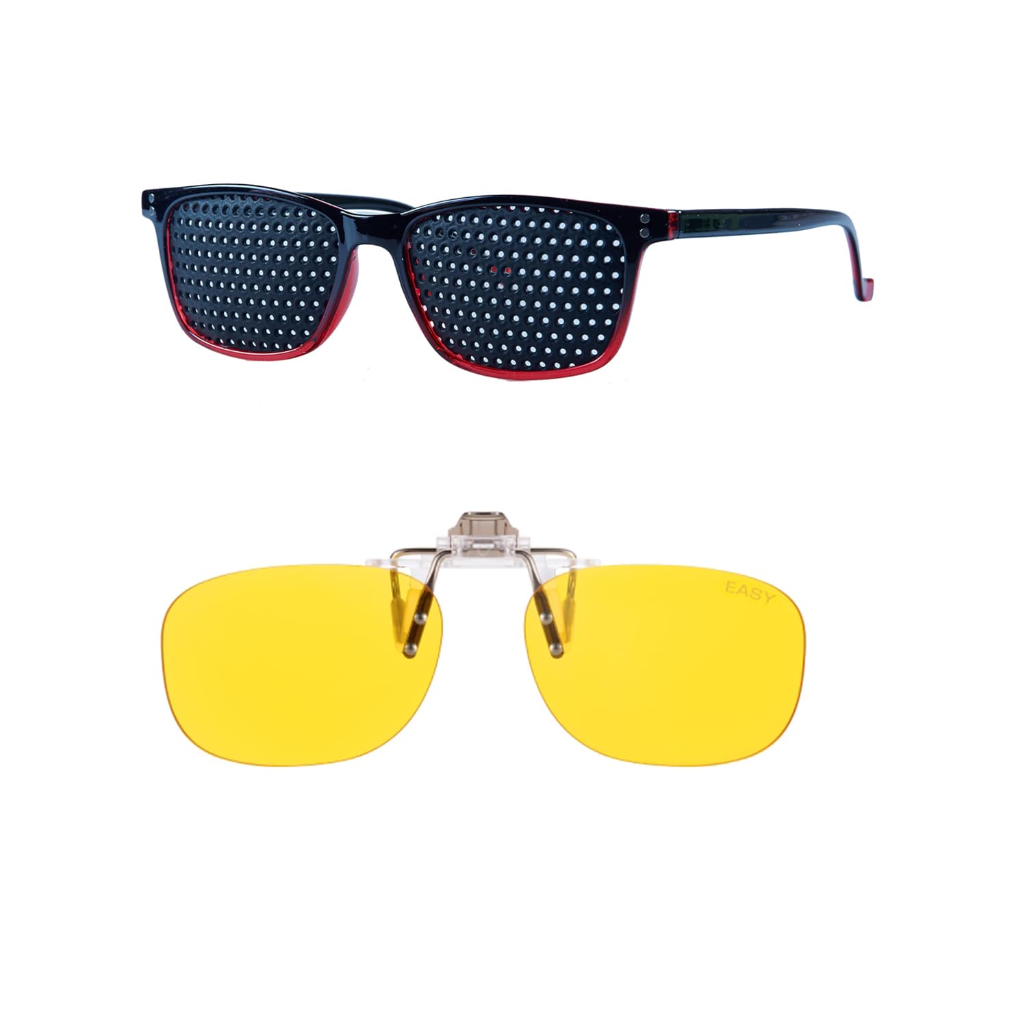 Rasterbrille ARG + Gamer Clip ON einzeln