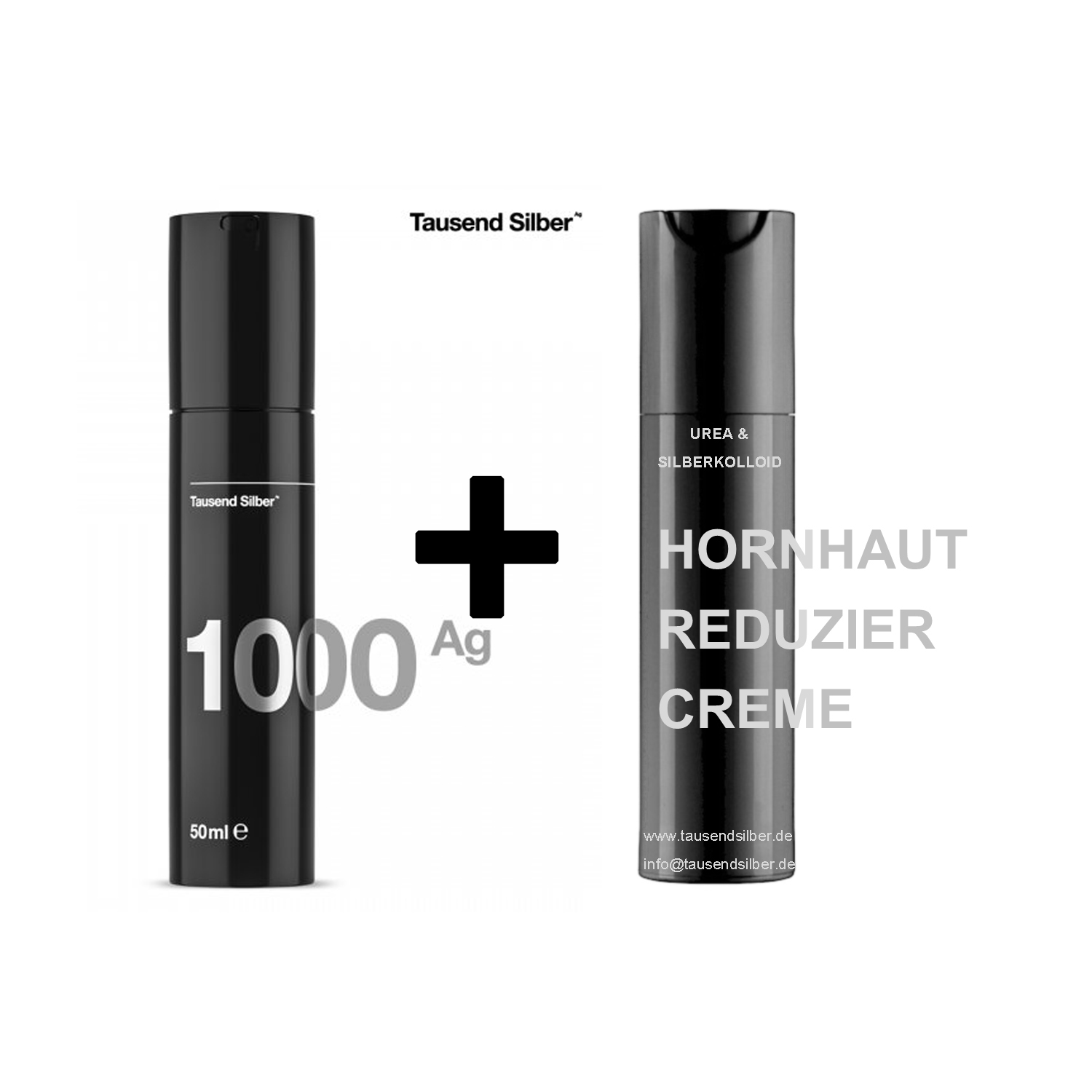 Thousand Silver Power Duo Cream 2x50ml Tausend Silber plus Hornhaut Reduzier Creme Power Duo