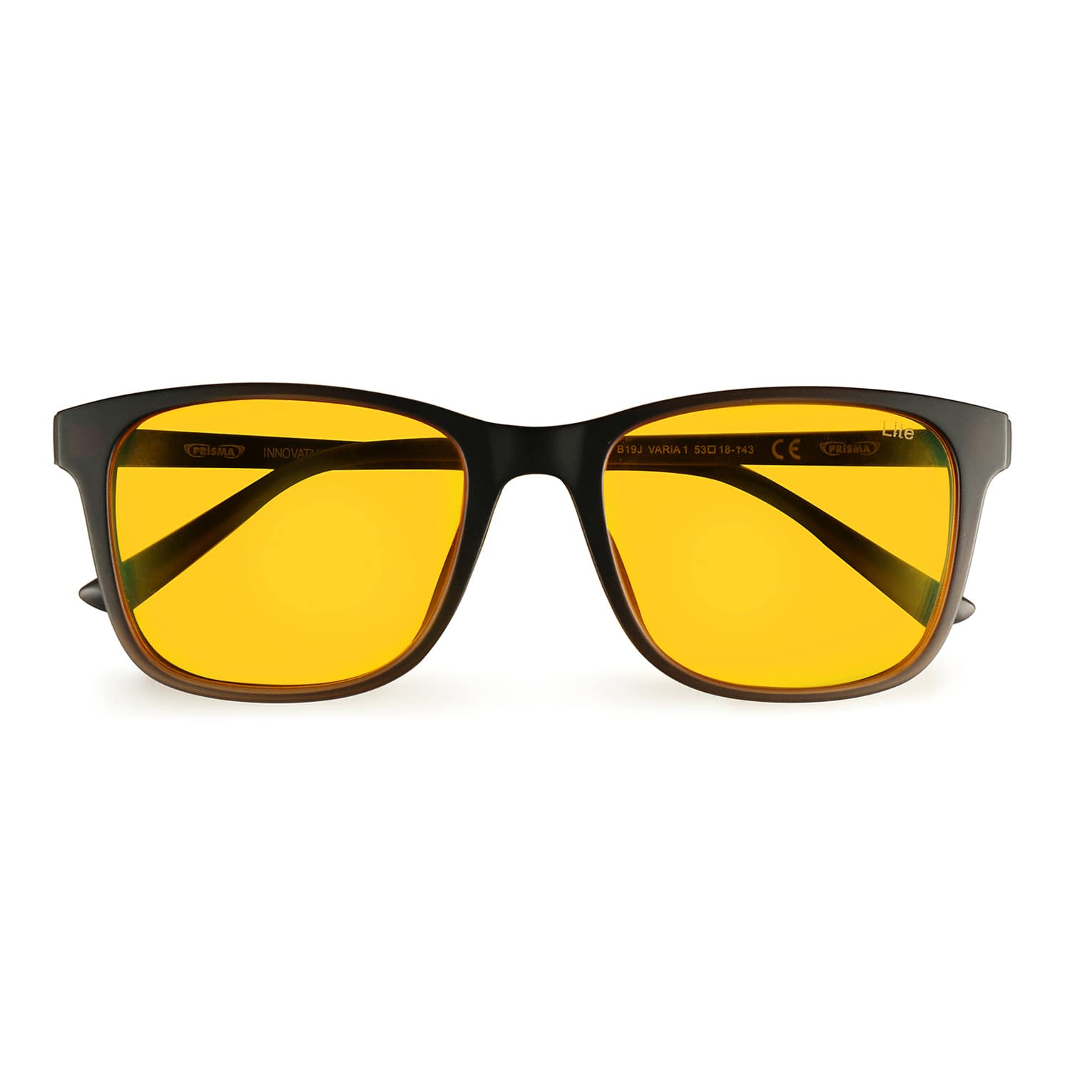 Zusammengeklappte LiTE95 VARiA1 Blaulichtfilter-Brille für Brillenträger, leicht & kompakt