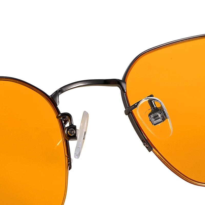 KAHLA PRO99 Blaulichtfilter-Brille, verstellbare Nasenpads, ergonomisch, komfortabel, orange-Gläser