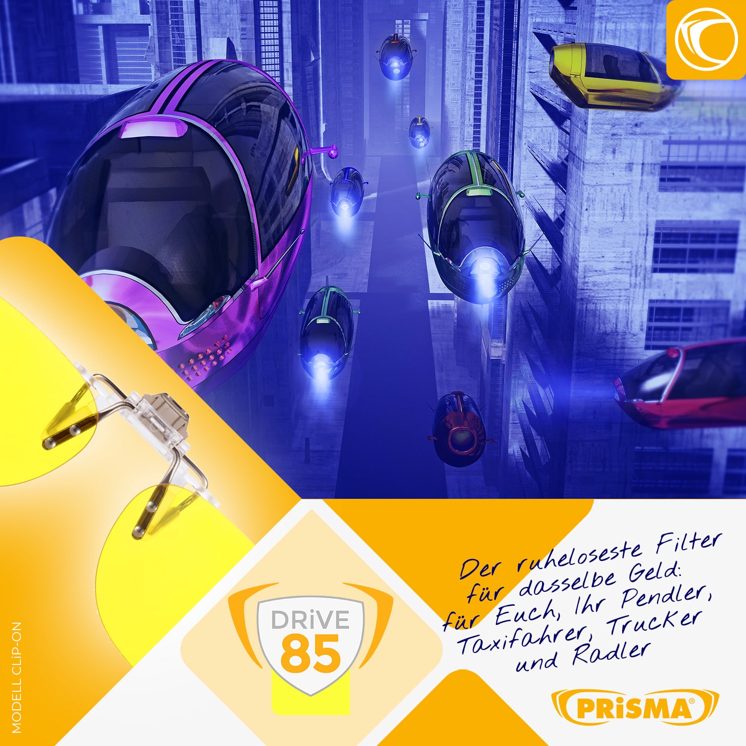Autofahrer Clip on Drive85 Zukunft