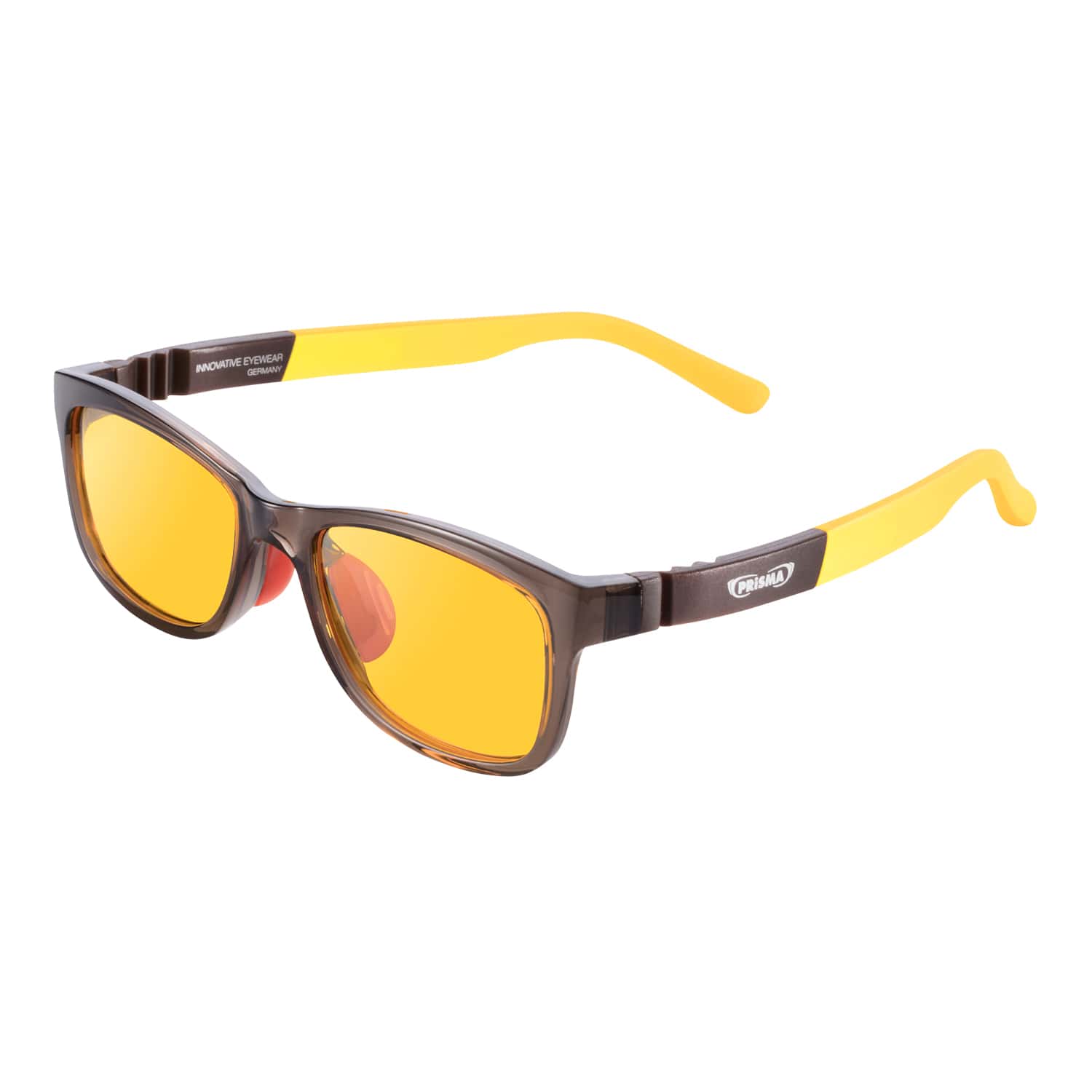 KIDS#3 LITE95 Blaulichtfilter-Brille – Kinderbrille mit 95 % Schutz, UV400, braun-gelb KIDS#3 LITE95 Kinder-Blaulichtfilter-Brille, braun-gelb, 95 % HEVL, UV400, augenschonend, unisex