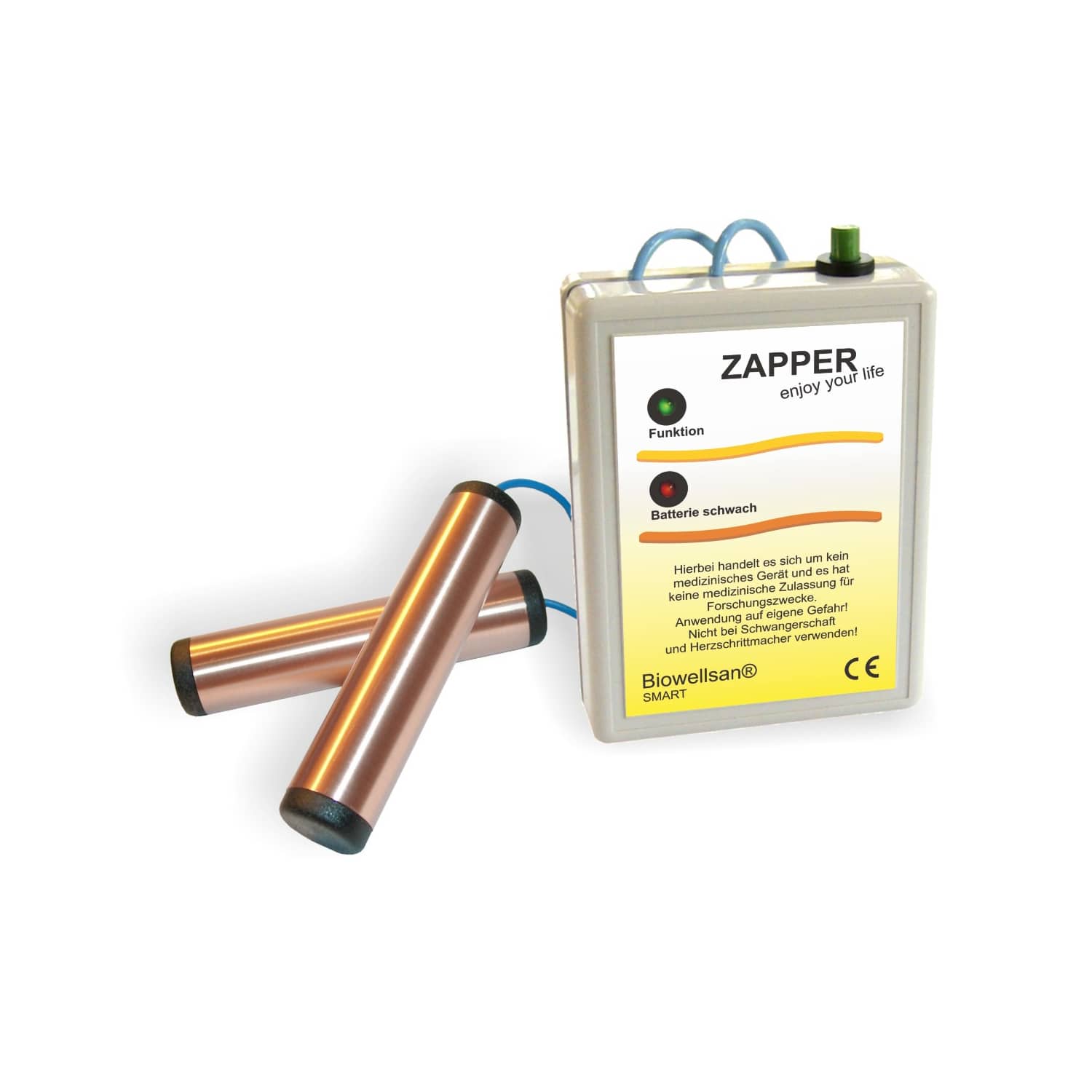 ELEMIN 200 Zapper according to Dr. Hulda Clark – modern parasite therapy device for self-application from Biowellsan