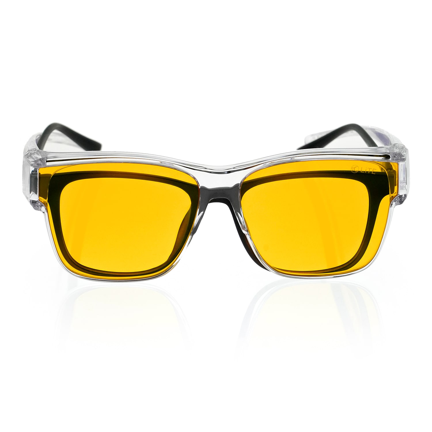 LiTE95 OVER1 Überziehbrille über Korrekturbrille für optimalen Blaulichtschutz